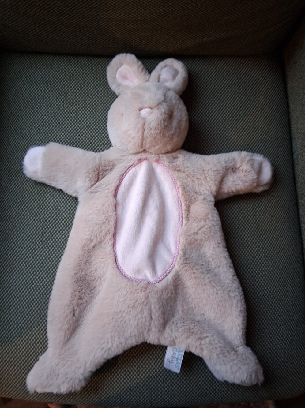 Douglas Baby Pink Bunny Plush Lovey Security Blanket Unisex Lovey